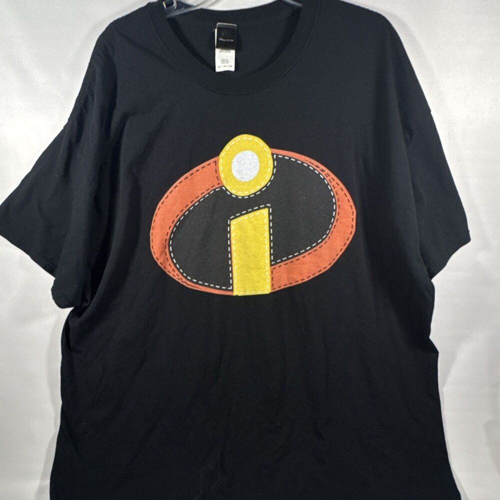 Vintage Disney The Incredibles Black Movie Promo Short Sleeve Retro - Men’s 3XL